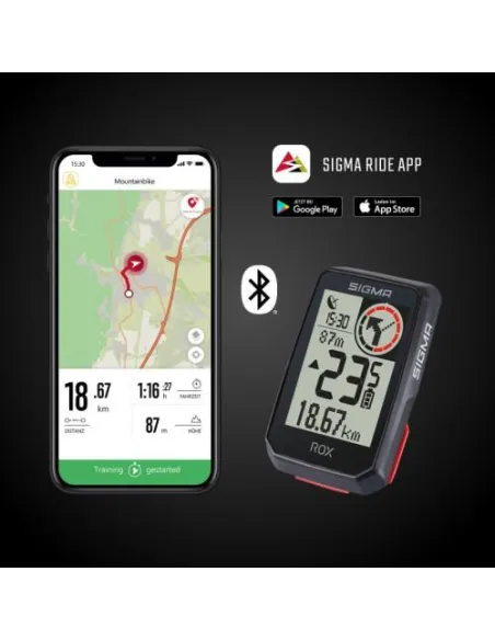 Ciclocomputador GPS Sigma ROX 2.0 blanco para rutas