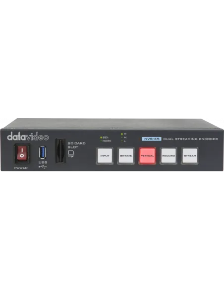 Datavideo NVS-35 Negro Doble Codificador y Grabador de Streaming
