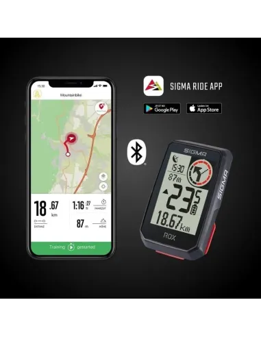 Ciclocomputador GPS Sigma ROX 2.0 blanco con IPX7