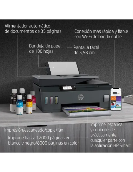Impresora multifunción HP Smart Tank Plus 655 Wi-Fi