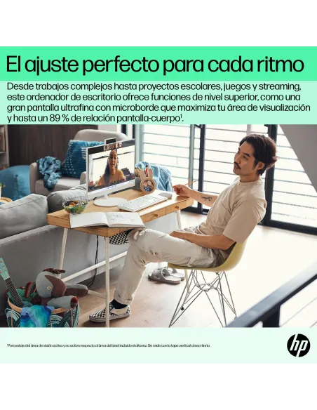 All-in-One HP 24-cr0120ns 23,8" FHD para casa