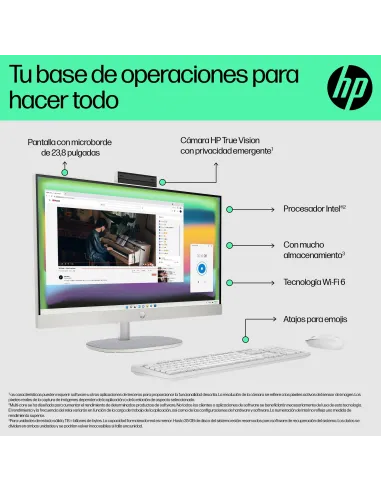 All-in-One HP 24-cr0120ns 23,8" FHD para casa