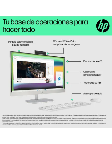 All-in-One HP 24-cr0120ns 23,8" FHD para casa