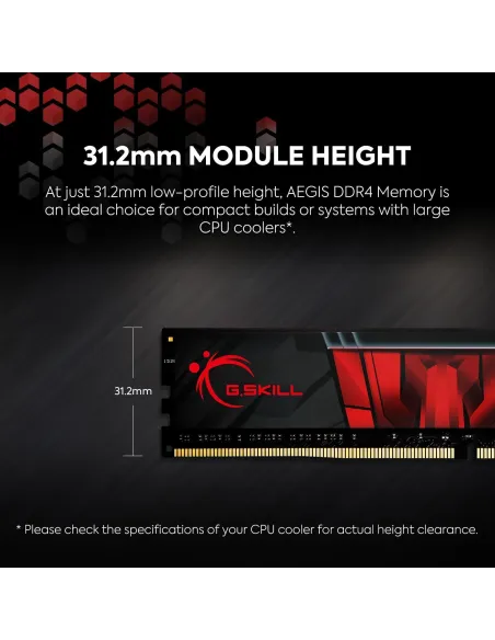 Memoria RAM DDR4 G.SKILL Aegis F4-3200C16D-32GIS