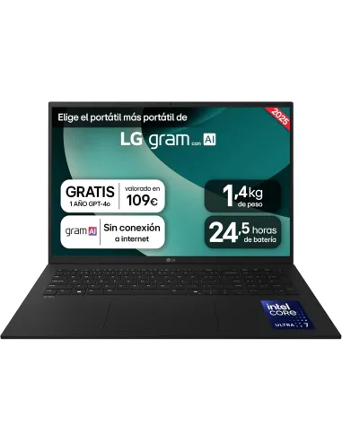 LG Gram 17 17Z90TL-G.AU88B Intel Core Ultra 7-258V-32GB-1TB SSD-17 W11 Home