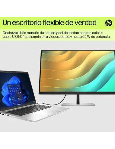 Monitor QHD USB-C HP E27u G5 27" con RJ-45
