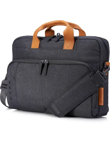 HP ENVY Urban Maletín para Portátil de 15,6 Pulgadas Resistente al agua Color Gris/Cuero