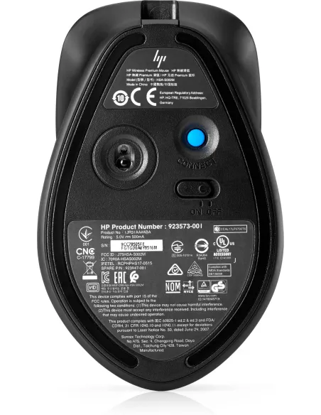 Ratones HP ENVY 500 Gris y Negro recargable para oficina