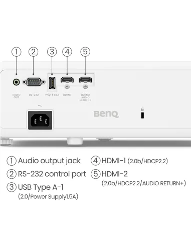 Proyector Láser 4K BenQ TK710 9H.JSJ77.1JE Negro HDR y eARC