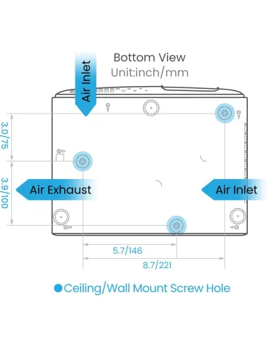 Proyector Láser 4K BenQ TK710 9H.JSJ77.1JE Negro HDR y eARC