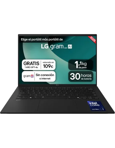 LG Gram 14Z90T-G.AD88B Intel Core Ultra 7-255H/32GB/1TB SSD/14" W11 Home