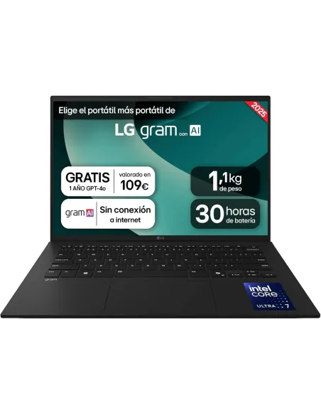 LG Gram 14Z90T-G.AD88B Intel Core Ultra 7-255H/32GB/1TB SSD/14" W11 Home