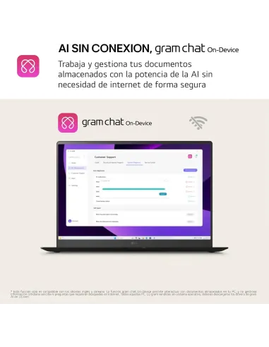 Portátil ultraligero LG Gram 14Z90T-G.AD88B con WUXGA 16:10
