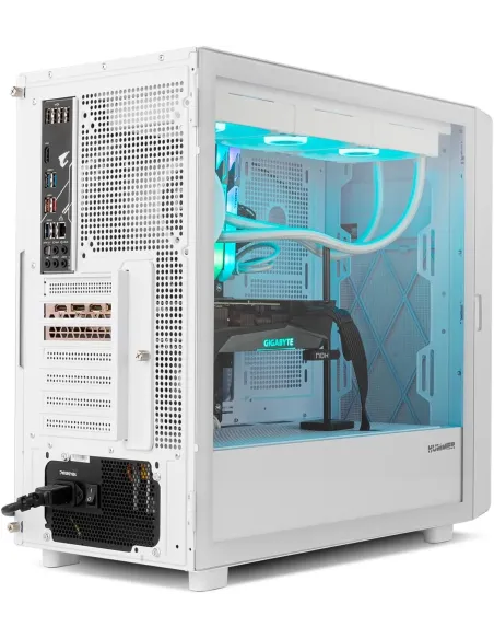 Caja PC semitorre NOX Hummer BIOS Blanca con pantalla LCD 8"