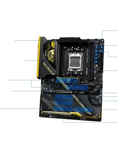 Placa base AMD Socket AM5 ASRock X870E Taichi OCF ATX
