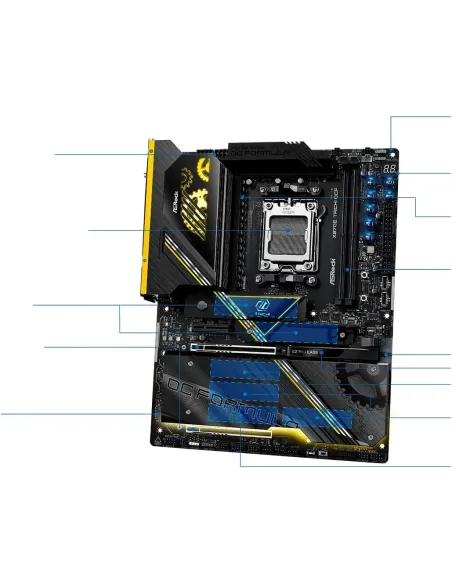 Placa base AMD Socket AM5 ASRock X870E Taichi OCF ATX