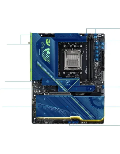 Placa base AMD Socket AM5 ASRock X870E Taichi OCF ATX