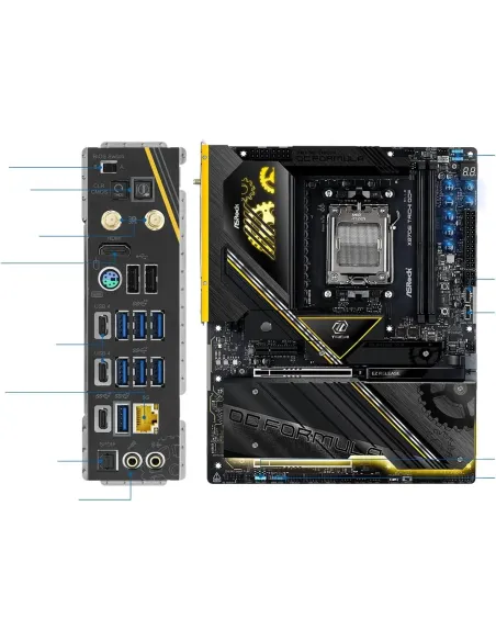 Placa base AMD Socket AM5 ASRock X870E Taichi OCF ATX