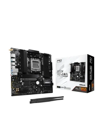 ASRock B850M Pro-A AMD Socket AM5 Micro ATX WiFi DDR5 PCIe 5.0 RAID 256GB