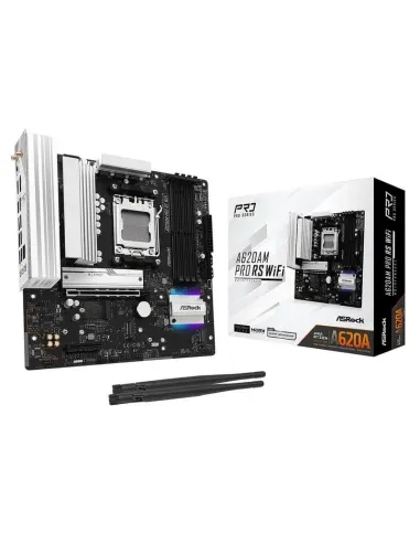 ASRock A620AM Pro RS WiFi AMD A620 AM5 DDR5 micro ATX WiFi 6E M.2 2.5GbE