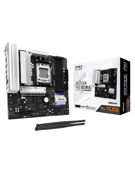 ASRock A620AM Pro RS WiFi AMD A620 AM5 DDR5 micro ATX WiFi 6E M.2 2.5GbE