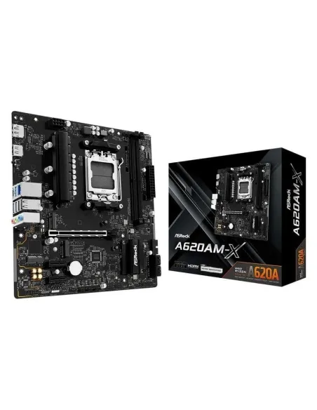 AsRock A620AM-X AMD A620 AM5 DDR5 Micro ATX 2.5GbE M.2 PCIe 4.0