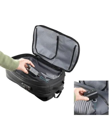 Mochila de viaje TooQ TQBP-V101-BK con compresión