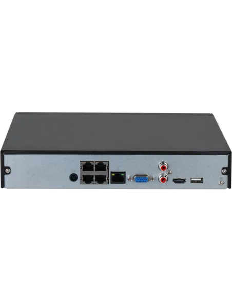 Grabador NVR Dahua Lite NVR2104HS-P-4KS3 con 4 canales PoE