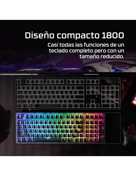 Teclado gaming HyperX Origins 2 1800 USB-C 8000 Hz