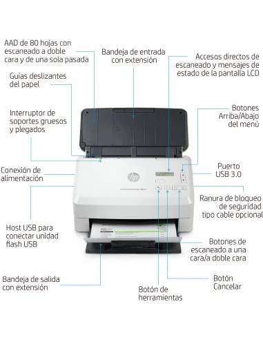 Escáner A4 HP ScanJet Enterprise Flow 5000 s5
