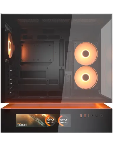 Caja PC Midi Tower COUGAR CFV235 Vision Negra con LCD