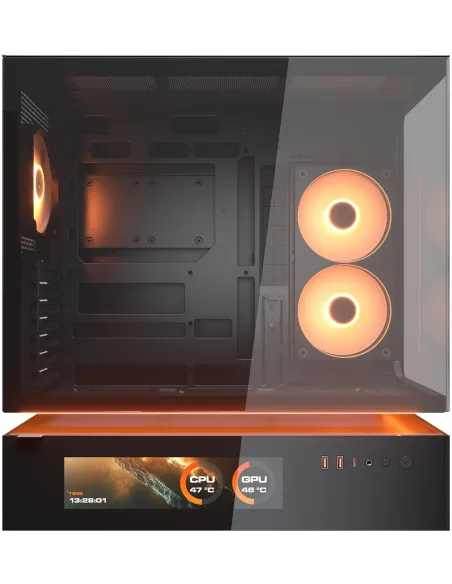 Caja PC Midi Tower COUGAR CFV235 Vision Negra con LCD