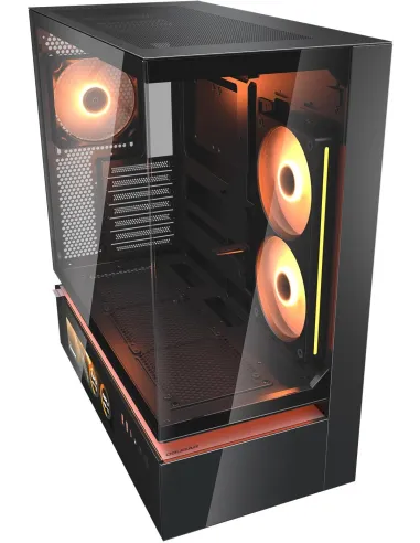 Caja PC Midi Tower COUGAR CFV235 Vision Negra con LCD