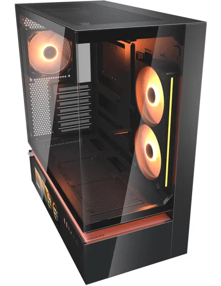 Caja PC Midi Tower COUGAR CFV235 Vision Negra con LCD