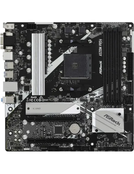 Placa base ASRock A520M Pro4 AMD Socket AM4 Micro ATX