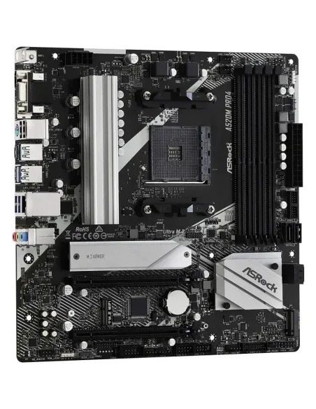 Placa base ASRock A520M Pro4 AMD Socket AM4 Micro ATX