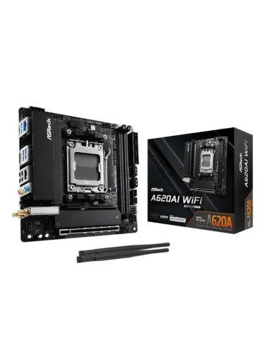 ASRock A620AI WiFi AMD A620A Socket AM5 DDR5 Mini ITX WiFi 6E 2.5GbE RGB