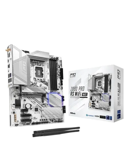 ASRock Z890 Pro RS WiFi White Intel Socket LGA 1851 Thunderbolt 4