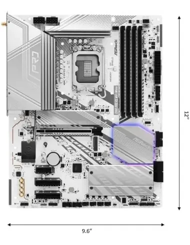 Placa base ASRock Z890 Pro RS WiFi White