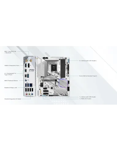 Placa base ASRock Z890 Pro RS WiFi White