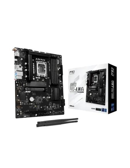 ASRock B860 Pro-A Intel Socket LGA 1851 ATX WiFi 6E DDR5 M.2 2.5G LAN
