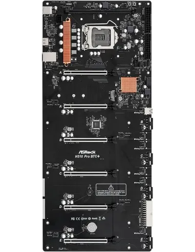 Placa base LGA1200 ASRock H510 Pro BTC+ para rigs