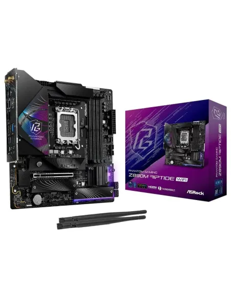 ASRock Z890M Riptide WiFi Micro ATX Intel Socket LGA 1851 DDR5 Thunderbolt 4