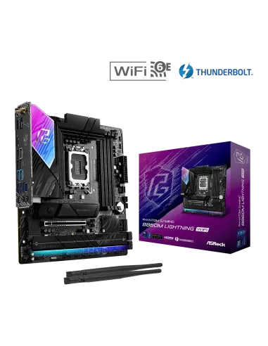 ASRock B860M Lightning WiFi Intel Socket LGA 1851 Micro-ATX