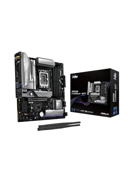 Placa base LGA1851 ASRock B860M LiveMixer WiFi mATX