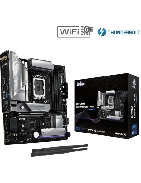 ASRock B860M LiveMixer WiFi Intel Socket LGA1851 Micro-ATX WiFi 6E