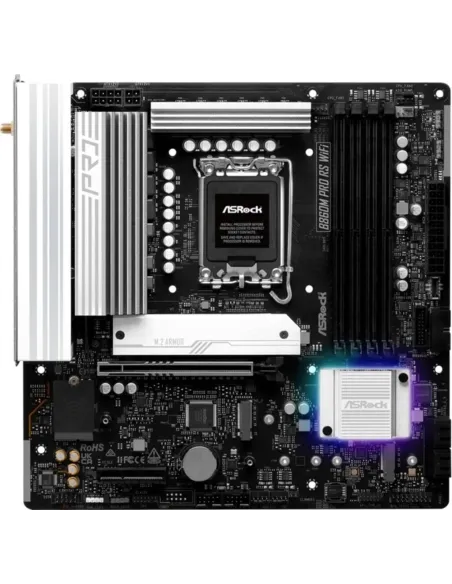 Placa base ASRock B860M Pro RS WiFi para Socket LGA1851