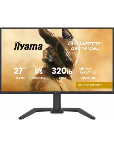 Iiyama G-MASTER GB2791QSU-B1 Gold Phoenix 27" QHD 320Hz IPS Tiempo de Respuesta 0,6ms G-SYNC HDR10 USB-C