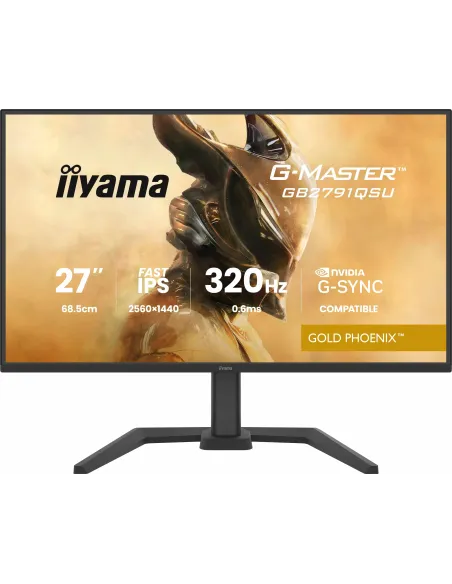 Iiyama G-MASTER GB2791QSU-B1 Gold Phoenix 27" QHD 320Hz IPS Tiempo de Respuesta 0,6ms G-SYNC HDR10 USB-C