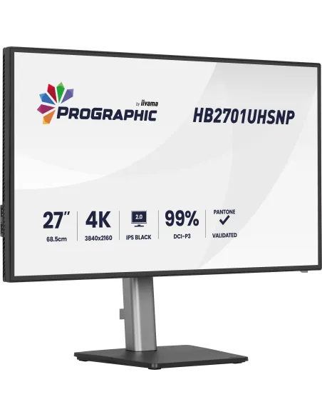 Monitor KVM 27" 4K Iiyama ProGraphic HB2701UHSNP-B1 USB-C